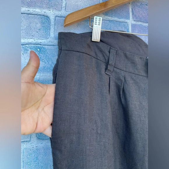 Elena Dawson linen trousers pants size large - Picture 6 of 16